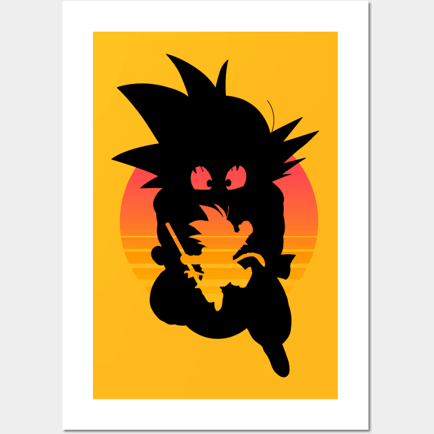 DBZ retro. Wall Art by Clathrus